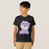 空を見ている猫 Tシャツ (正面フル)