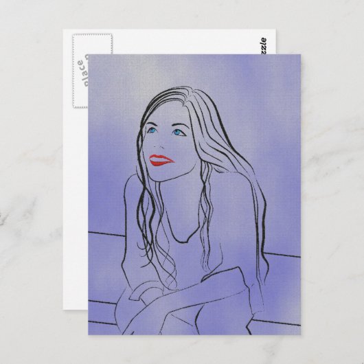 空を見る2 – はがき (正面/裏面)