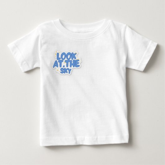 空を見上げて ベビーTシャツ (正面)