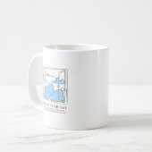 空を見上げる コーヒーマグカップ (正面左)