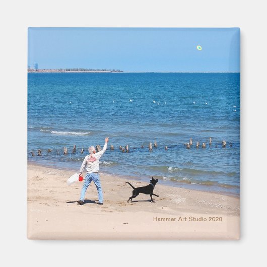 空を見上げる マグネット (正面)