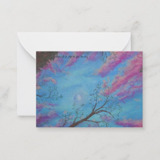 空を開く ノートカード (正面)