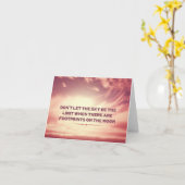 空を限界にしないで… カード (黄色い花)