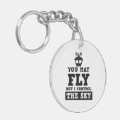 空を飛ぶかもしれないが、私は航空交通ATCを制御 キーホルダー (正面左)