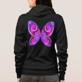 空を飛ぶ蝶Tシャツ パーカ (裏面)