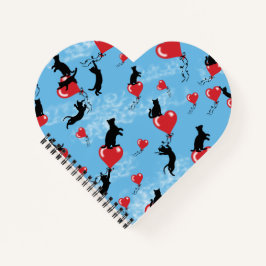 空を飛ぶ赤い風船 ノートブック