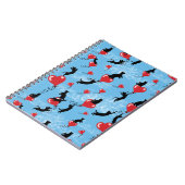 空を飛ぶ赤い風船 ノートブック (左側)