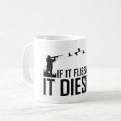 空を飛べば死ぬ コーヒーマグカップ (正面左)