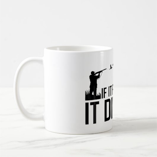 空を飛べば死ぬ コーヒーマグカップ (左)