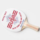 空を飛ぼう、7月4日だ 卓球ラケット (横)