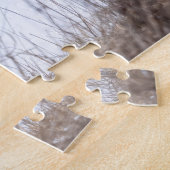 空を飛んでいるアカオタカ ジグソーパズル (側面)