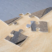 空を飛んでいるアカオタカ ジグソーパズル (側面)