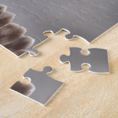 空を飛んでいるアカオタカ ジグソーパズル (側面)