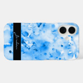 空アート青の水の色絵を描の（ばちゃばちゃ）跳ねる Case-Mate iPhoneケース (裏面 (横))