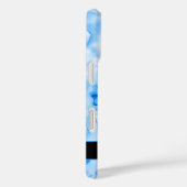 空アート青の水の色絵を描の（ばちゃばちゃ）跳ねる Case-Mate iPhoneケース (裏面 / 右)