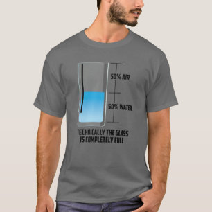 空カッコいい気水ガラス半空フル おもしろい Men W Tシャツ