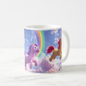 空カラフルにユニコーン コーヒーマグカップ (正面右)