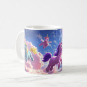 空カラフルにユニコーン コーヒーマグカップ (正面左)