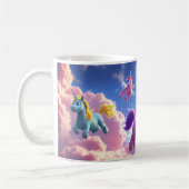 空カラフルにユニコーン コーヒーマグカップ (左)