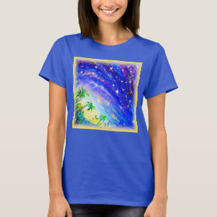 空カラフルに踊りジャングル。買今 Tシャツ