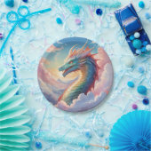 空カラフルの竜 ペーパープレート (パーティー)