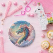 空カラフルの竜 ペーパープレート (パーティー)