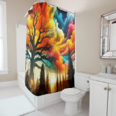 空カラフル シャワーカーテン (インサイチュ)