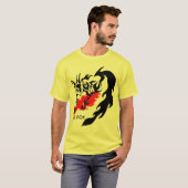 空キツネ、内気で、悪賢いキツネ Tシャツ (正面フル)