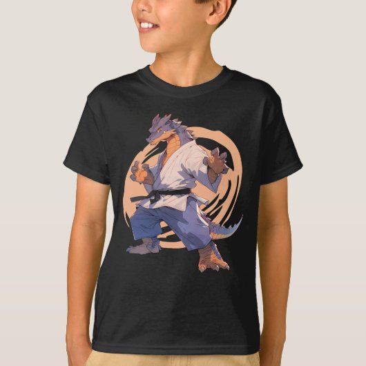 空クール手ブルードラゴン柔術 Tシャツ (正面)