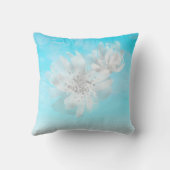 *~*空グラデーション雲白花グリッター青 クッション (裏面)