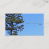 空シンプルにカッコいい咲く常緑松 名刺 (裏面)