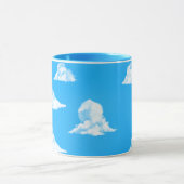 空シンプル青マグカップ マグカップ (中央)