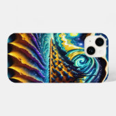 空トリップ（幻覚体験）のようなの幻影aiが発生 iPhoneケース (裏面横)