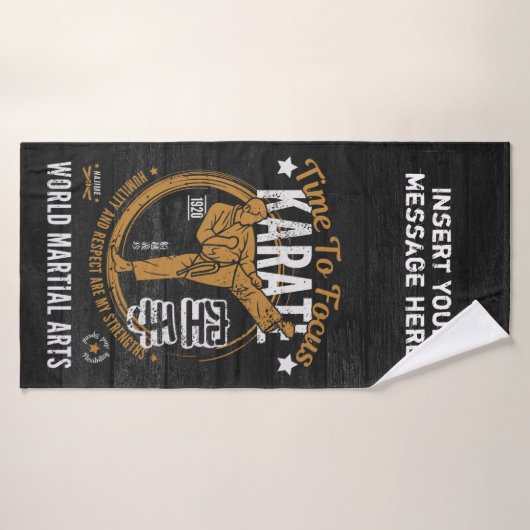 空パーソナライズされた手タオル – 時間 バスタオル (バスタオル)