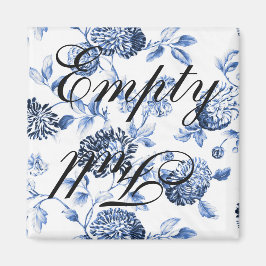 空フルブルーヴィンテージフローラトイル食洗機 マグネット