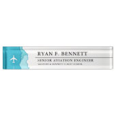 空フレンドリー | 航空産業 デスクネームプレート (正面)