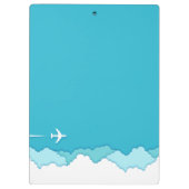 空フレンドリー | 飛行インストラクター | 名前をカスタムする クリップボード (裏面)