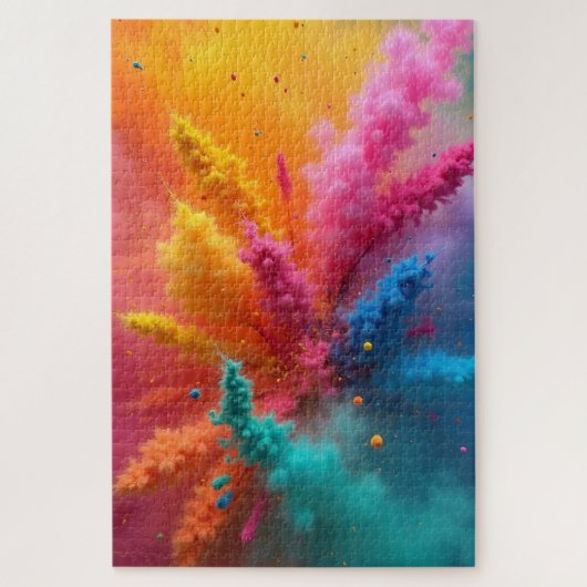 空モダンにホリの色カラフル ジグソーパズル (縦)