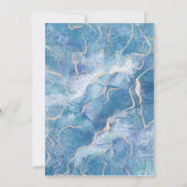 空モダン色の金ゴールドが～を苦しめ結婚る 招待状 (裏面)