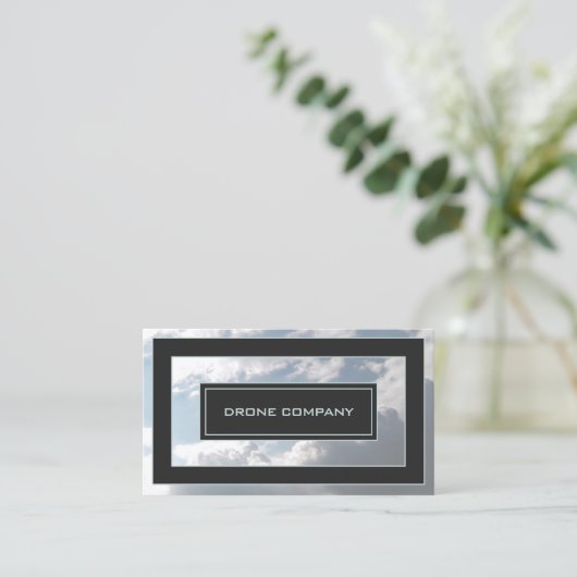 空モダン雲 名刺 (スタンド正面)