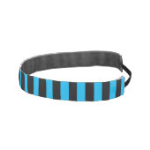 空モダン青と黒ストライプの アスレチックヘッドバンド (右)