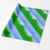 空モダン青 ラッピングペーパー (アンロールド)