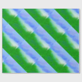 空モダン青 ラッピングペーパー (フラット)