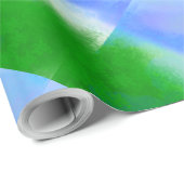 空モダン青 ラッピングペーパー (ロールコーナー)