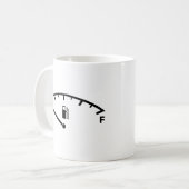 空ランニングのコーヒーマグの上の コーヒーマグカップ (正面左)