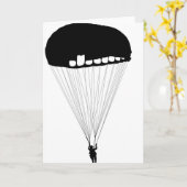 空中での挨拶 カード (黄色い花)