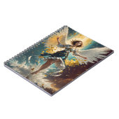 空中に羽が生えている女性 ノートブック (左側)