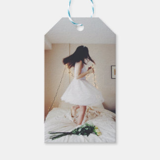 空中に飛ぶ妖精の物語フォトギフトラベル ギフトタグ