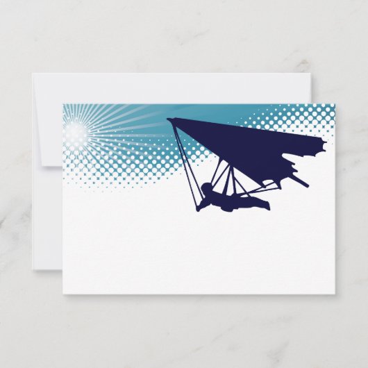 空中のハイ・ハンググライダー 招待状 (正面)