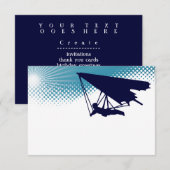 空中のハイ・ハンググライダー 招待状 (正面/裏面)